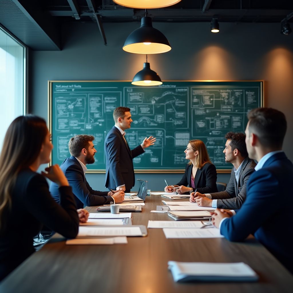 Sesión de trabajo con cliente